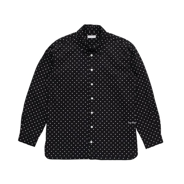 画像1: POP TRADING COMPANY " POP POLKADOT SHIRT " - BLACK/WHITE  (1)