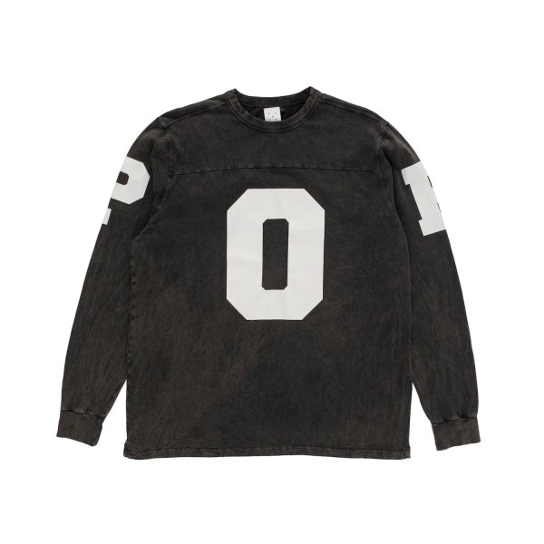 画像1: POP TRADING COMPANY " POP FOOTBALL LONGSLEEVE T-SHIRT " -  BLACK (1)