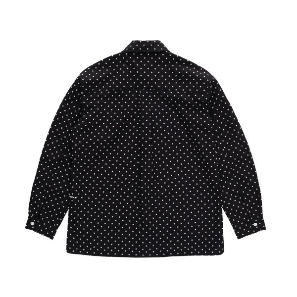 画像2: POP TRADING COMPANY " POP POLKADOT SHIRT " - BLACK/WHITE  (2)