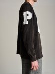 画像5: POP TRADING COMPANY " POP FOOTBALL LONGSLEEVE T-SHIRT " -  BLACK (5)