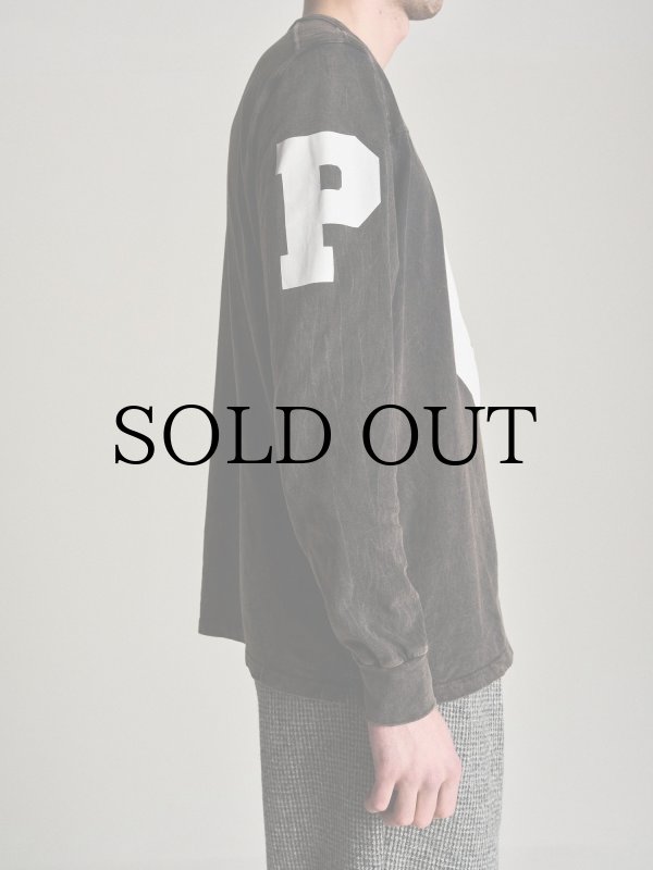 画像5: POP TRADING COMPANY " POP FOOTBALL LONGSLEEVE T-SHIRT " -  BLACK (5)