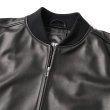 画像4: FTC " LEATHER ZIP VARSITY JACKET " - BLACK (4)