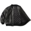 画像3: FTC " LEATHER ZIP VARSITY JACKET " - BLACK (3)