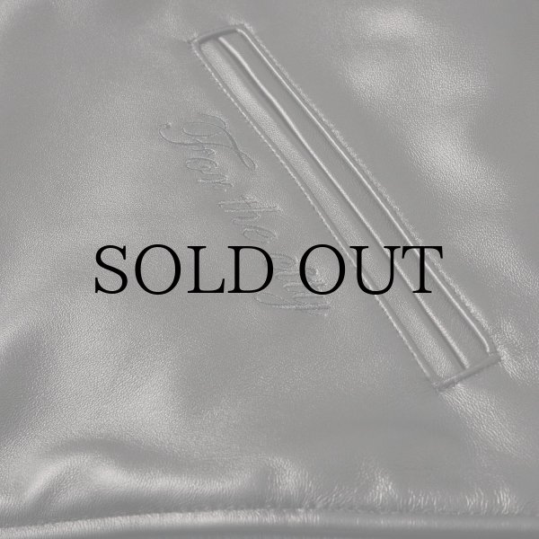 画像6: FTC " LEATHER ZIP VARSITY JACKET " - BLACK (6)