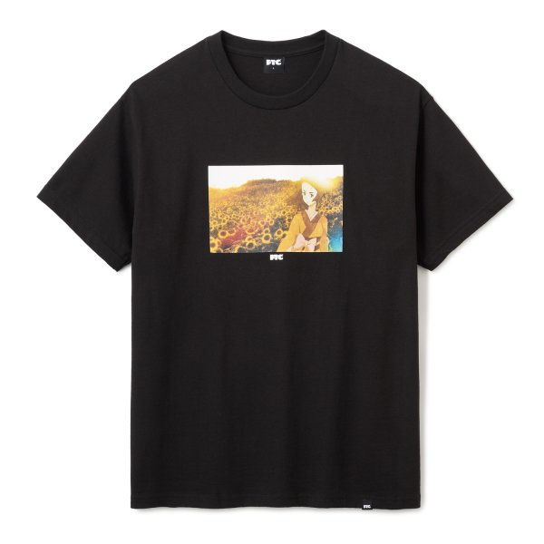 画像1: FTC " FTC x SAMURAI CHAMPLOO SUN FLOWER TEE " - BLACK (1)