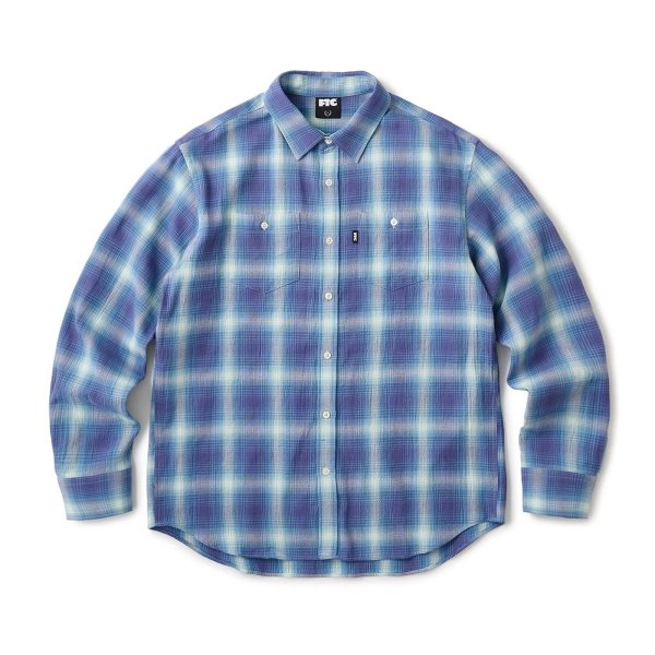 画像1: FTC " SHADOW PLAID SHIRT " - BLUE (1)
