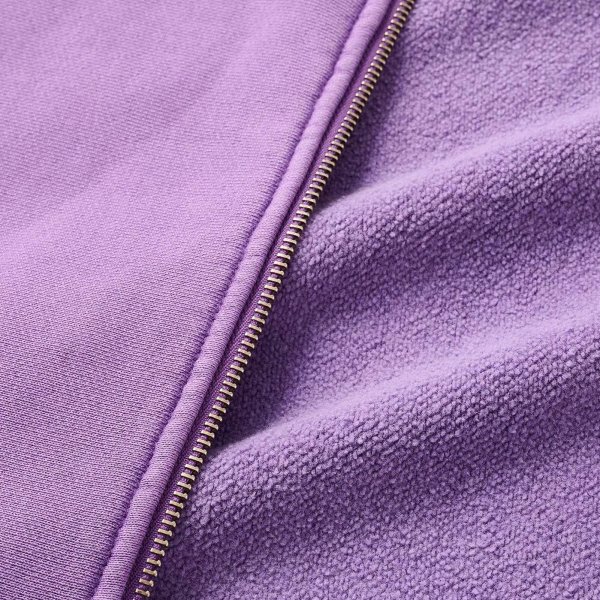 画像4: FTC " PIGMENT DYED BOX LOGO ZIP UP HOODY " - PURPLE (4)