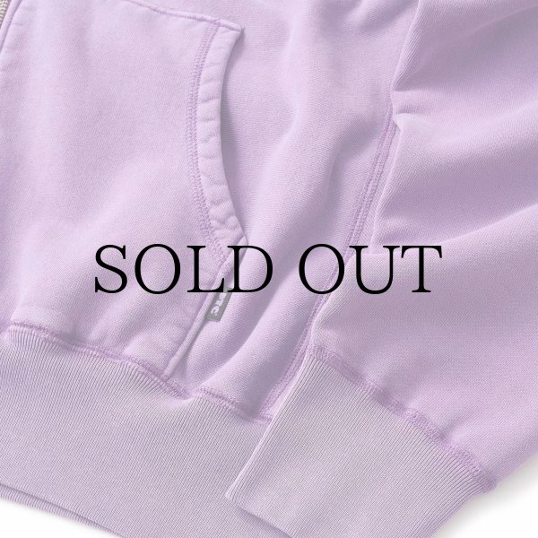 画像3: FTC " PIGMENT DYED BOX LOGO ZIP UP HOODY " - PURPLE (3)