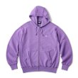 画像1: FTC " PIGMENT DYED BOX LOGO ZIP UP HOODY " - PURPLE (1)
