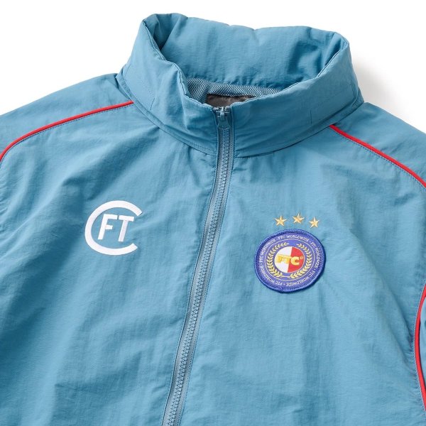 画像4: FTC " SUPPLEX® NYLON TRACK JACKET " - DUSTY BLUE (4)