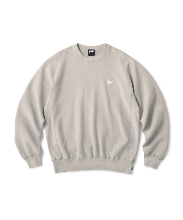 画像1: FTC " PIGMENT DYED SMALL BOX LOGO CREW NECK " - GRAY (1)