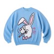 画像1: FTC " SMOKING RABBIT SWEATER " - LIGHT BLUE (1)
