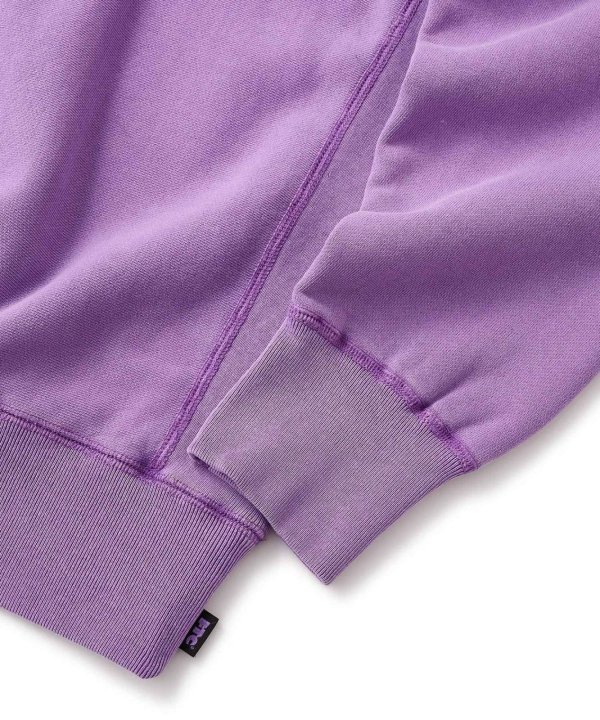 画像3: FTC " PIGMENT DYED SMALL BOX LOGO CREW NECK " - PURPLE (3)