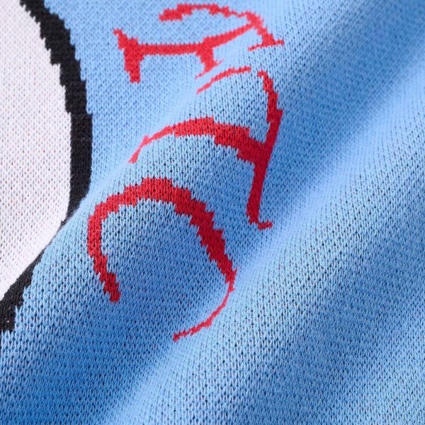 画像4: FTC " SMOKING RABBIT SWEATER " - LIGHT BLUE (4)