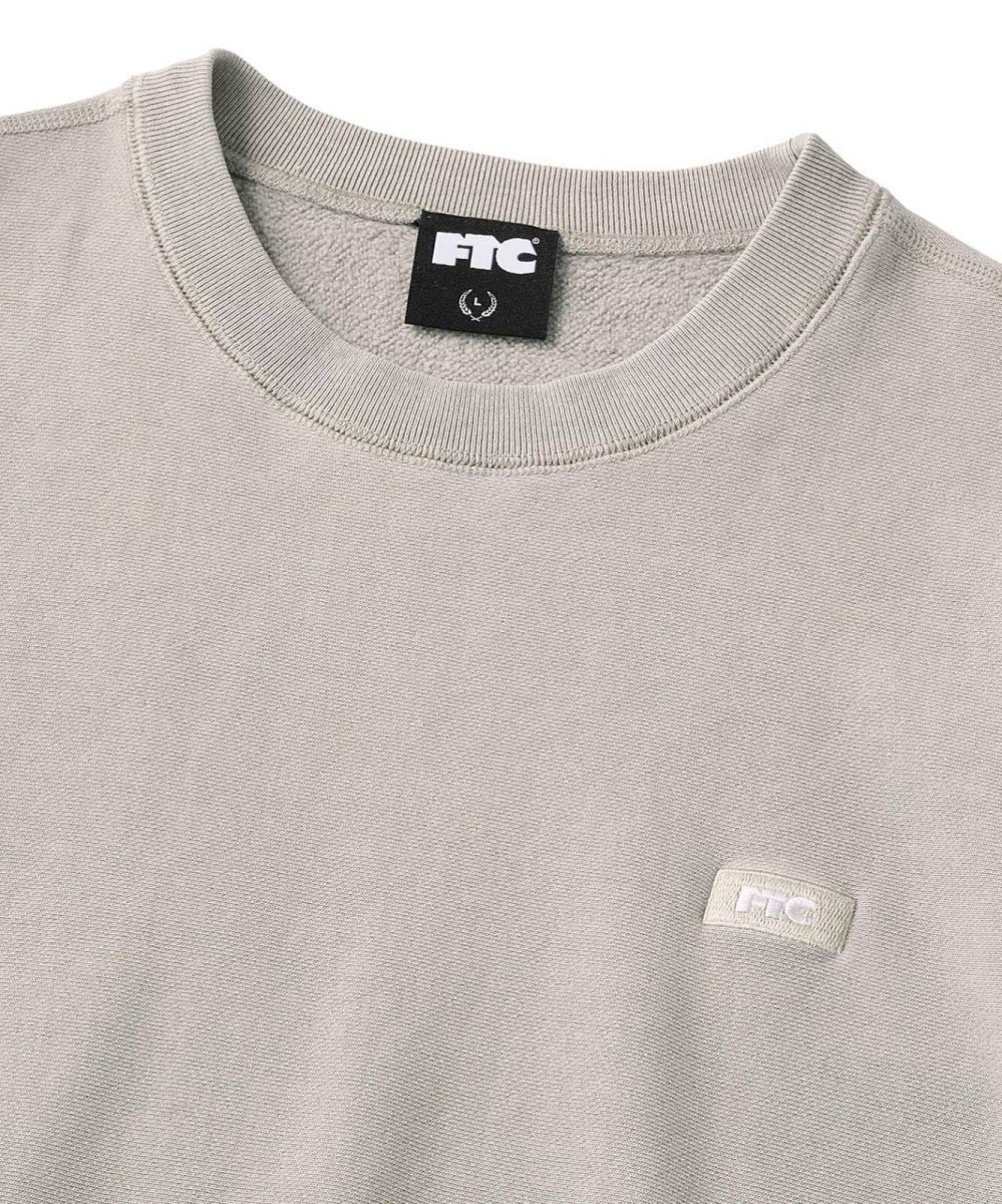 画像2: FTC " PIGMENT DYED SMALL BOX LOGO CREW NECK " - GRAY (2)