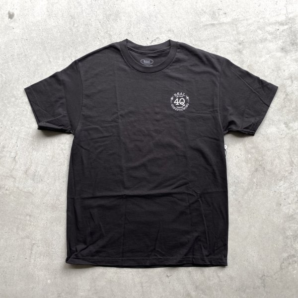 画像1: REAL " 4Q COLLECTION / MAX SCHAAF SS TEE" - BLACK (1)