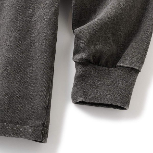 画像3: FTC " PIGMENT DYED SMALL LOGO L / S TOP " - BLACK (3)