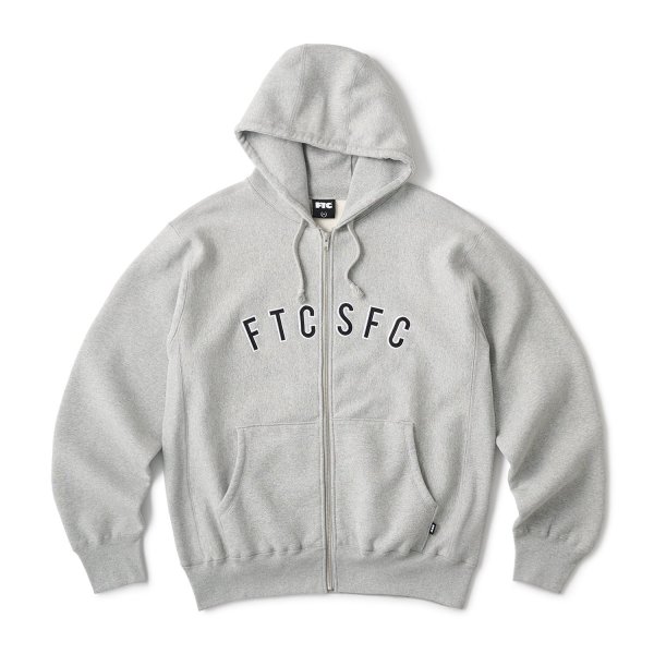 画像1: FTC " ARC LOGO ZIP UP HOODY " - GRAY (1)