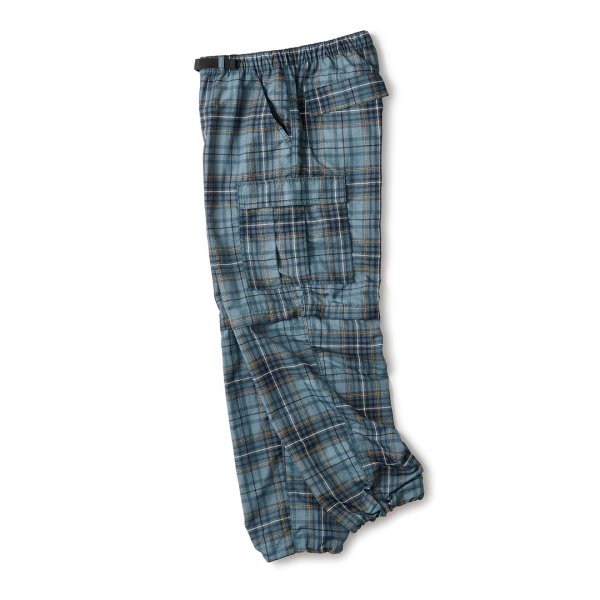 画像2: FTC " CONVERTIBLE CARGO PANT " - GREEN PLAID (2)
