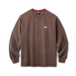 画像1: FTC " PIGMENT DYED SMALL LOGO L / S TOP " - BROWN (1)