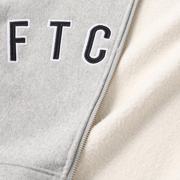 画像3: FTC " ARC LOGO ZIP UP HOODY " - GRAY (3)
