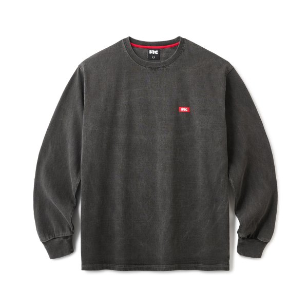 画像1: FTC " PIGMENT DYED SMALL LOGO L / S TOP " - BLACK (1)