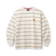 画像1: FTC "PUFF LOGO STRIPE L/S TOP " - WHITE (1)