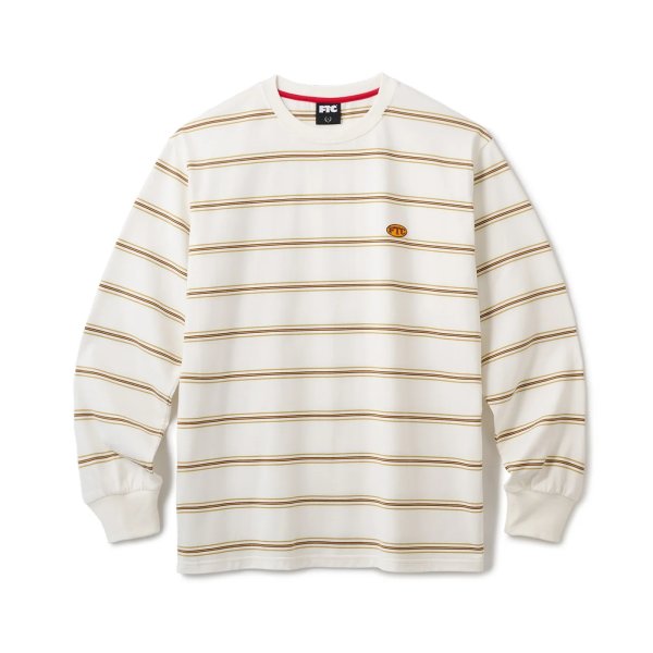 画像1: FTC "PUFF LOGO STRIPE L/S TOP " - WHITE (1)