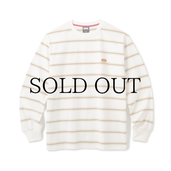 画像1: FTC "PUFF LOGO STRIPE L/S TOP " - WHITE (1)