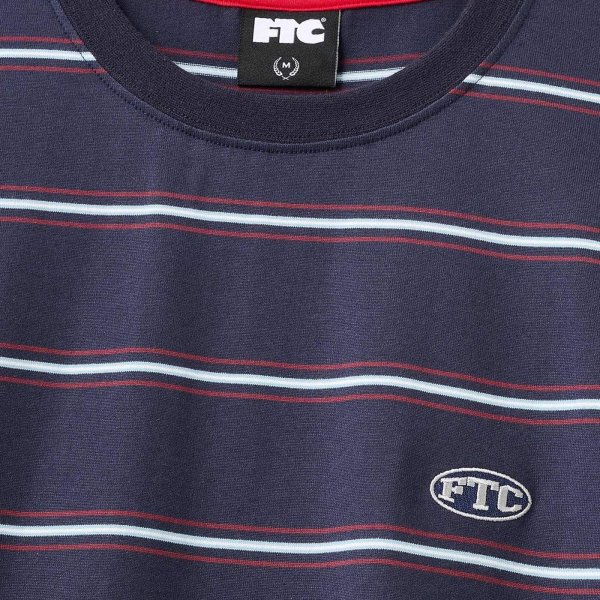 画像2: FTC "PUFF LOGO STRIPE L/S TOP " - NAVY (2)