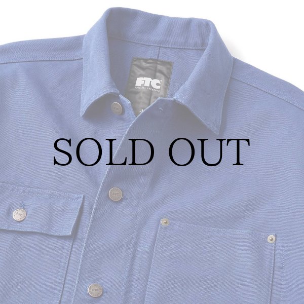 画像3: FTC " WASHED CANVAS WORK JACKET " - BLUE (3)