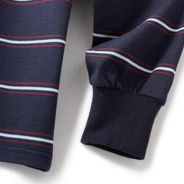 画像3: FTC "PUFF LOGO STRIPE L/S TOP " - NAVY (3)