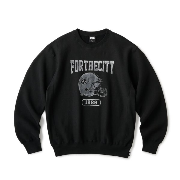 画像1: FTC " HELMET CREW NECK " - BLACK (1)