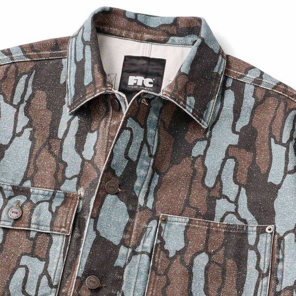 画像4: FTC " WASHED CANVAS WORK JACKET " - CAMO (4)