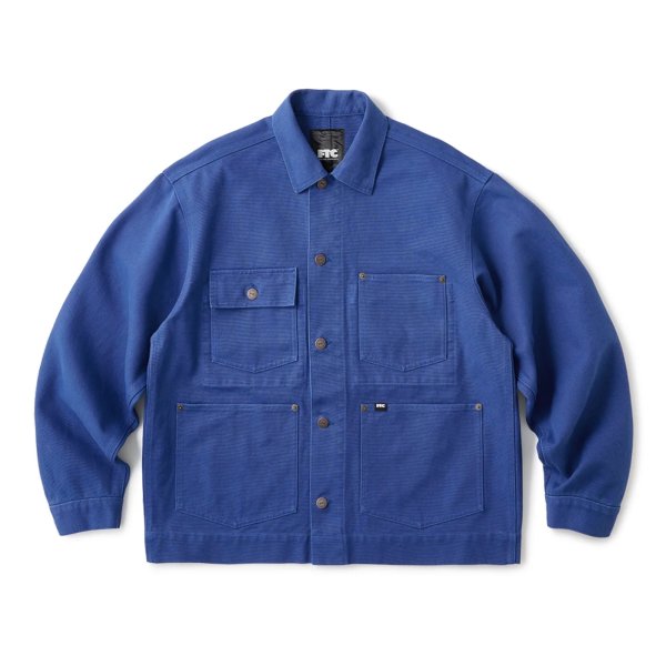 画像1: FTC " WASHED CANVAS WORK JACKET " - BLUE (1)