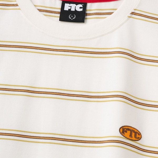 画像2: FTC "PUFF LOGO STRIPE L/S TOP " - WHITE (2)
