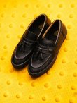 画像7: LAST RESORT AB " VM005 LOAFER  " - OSTRITCH BLACK / BLACK (7)
