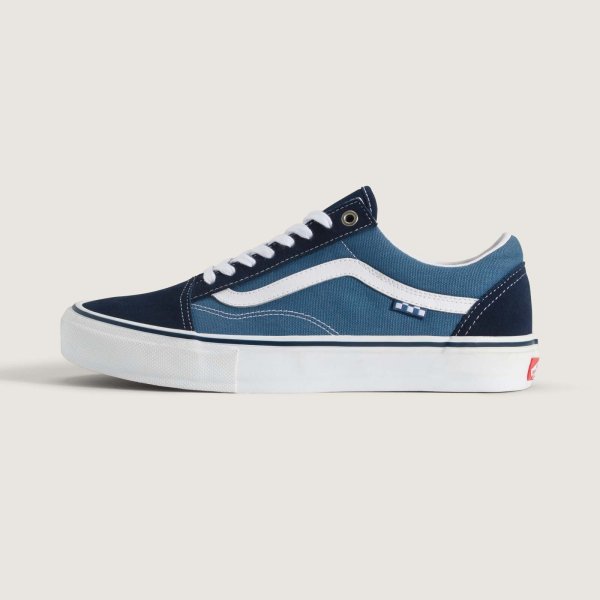 画像1: VANS " SKATE OLD SKOOL SHOE"- NAVY BLUE / WHITE (1)