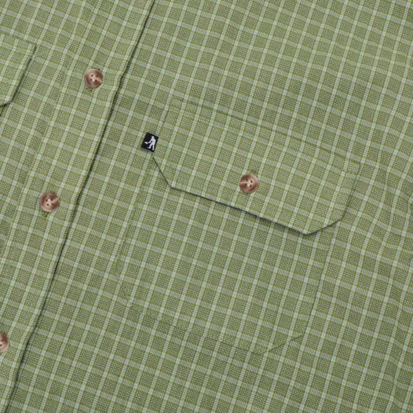 画像3: PASS~PORT " WORKERS CHECK LONG SLEEVE SHIRT " - SAGE (3)