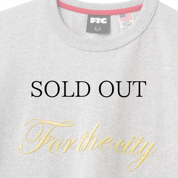 画像2: FTC " SCRIPT LOGO TEE " - GRAY (2)