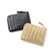 画像6: FTC " CROC LEATHER COMPACT WALLET " - BLACK (6)