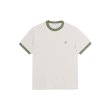 画像1: POLAR SKATE CO. " RINGER TEE " - PALE TAUPE / ARMY GREEN (1)