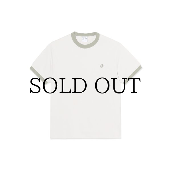 画像1: POLAR SKATE CO. " RINGER TEE " - PALE TAUPE / ARMY GREEN (1)