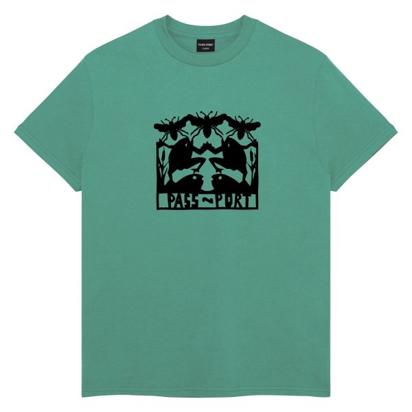 画像1: PASS~PORT " SCISSORCRAFT TEE " - TEAL (1)