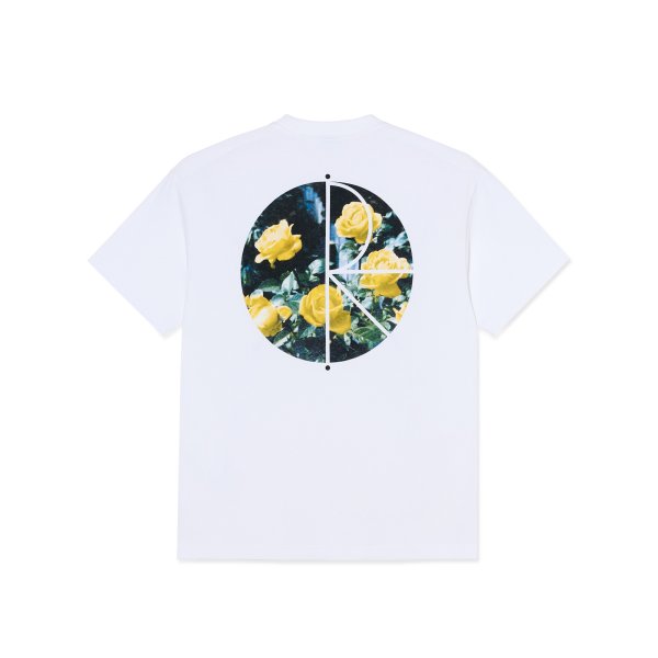 画像1: POLAR SKATE CO. " FILL LOGO TEE / MÄRTAS ROSES " - WHITE (1)