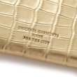 画像4: FTC " CROC LEATHER COMPACT WALLET " - GOLD (4)