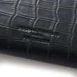画像3: FTC " CROC LEATHER COMPACT WALLET " - BLACK (3)