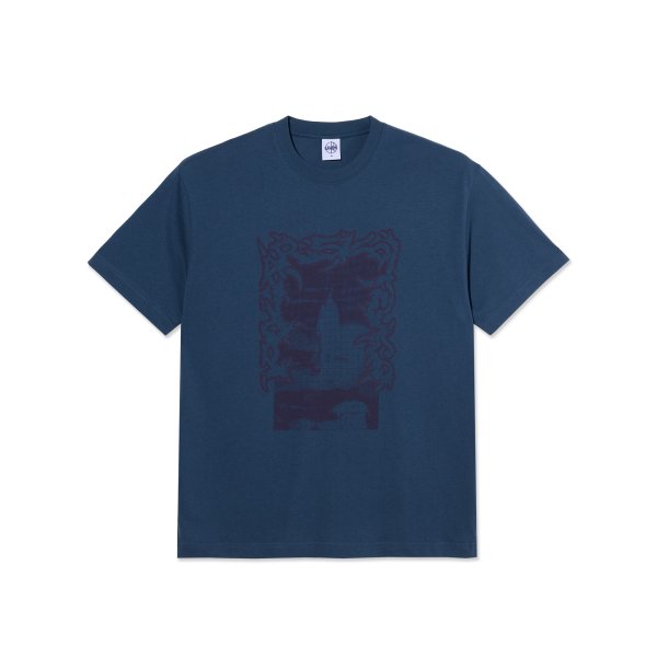 画像1: POLAR SKATE CO. " PASSING RESEMBLANCE TEE " - GREY BLUE (1)