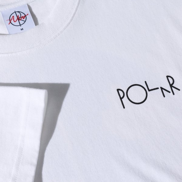 画像4: POLAR SKATE CO. " FILL LOGO TEE / MÄRTAS ROSES " - WHITE (4)