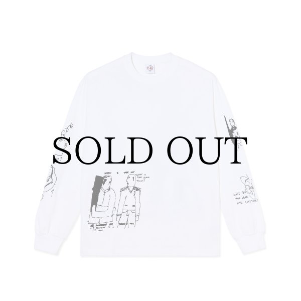 画像1: POLAR SKATE CO. " THE END LS TEE " - WHITE (1)